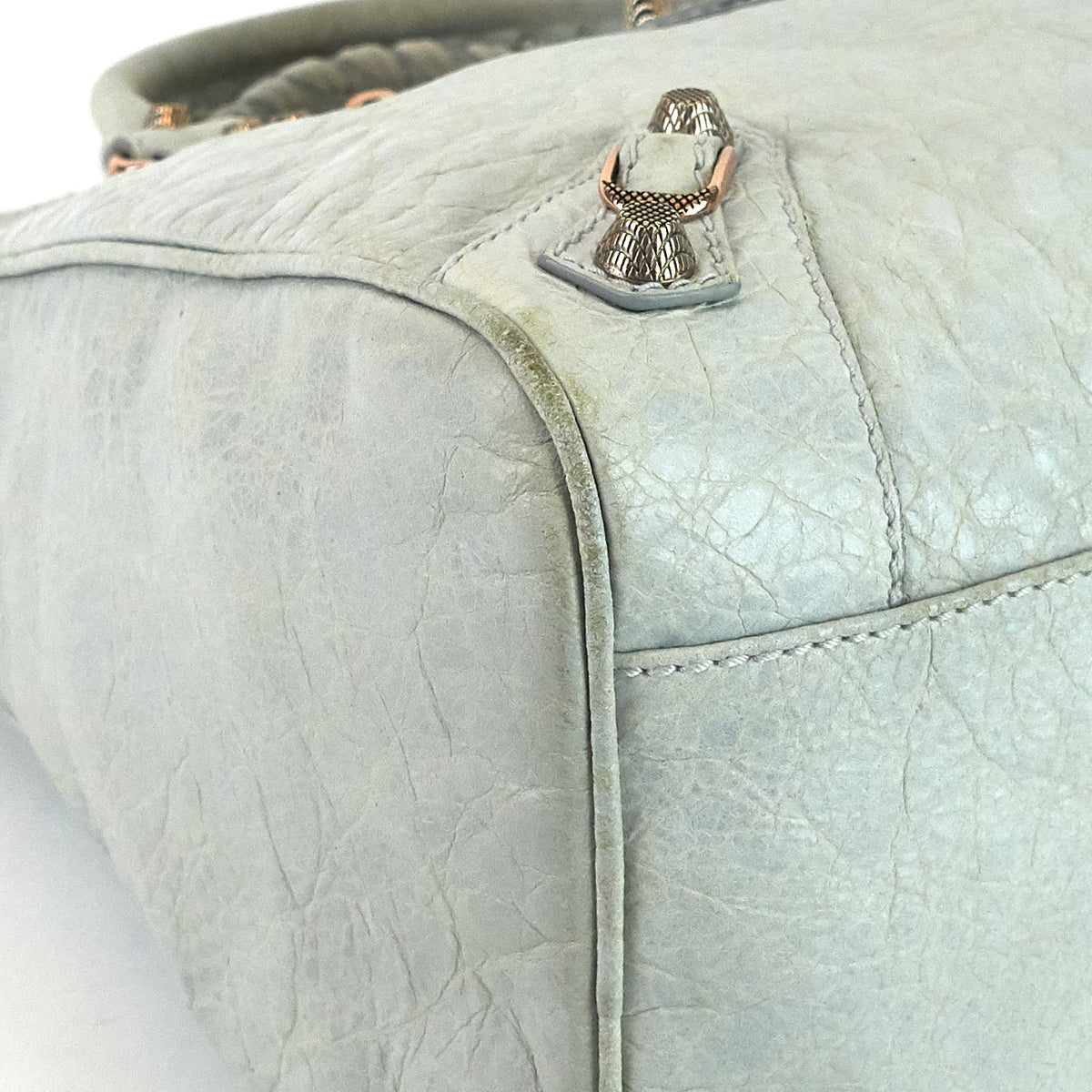 balenciaga Velo Giant Studs Leather Handbag