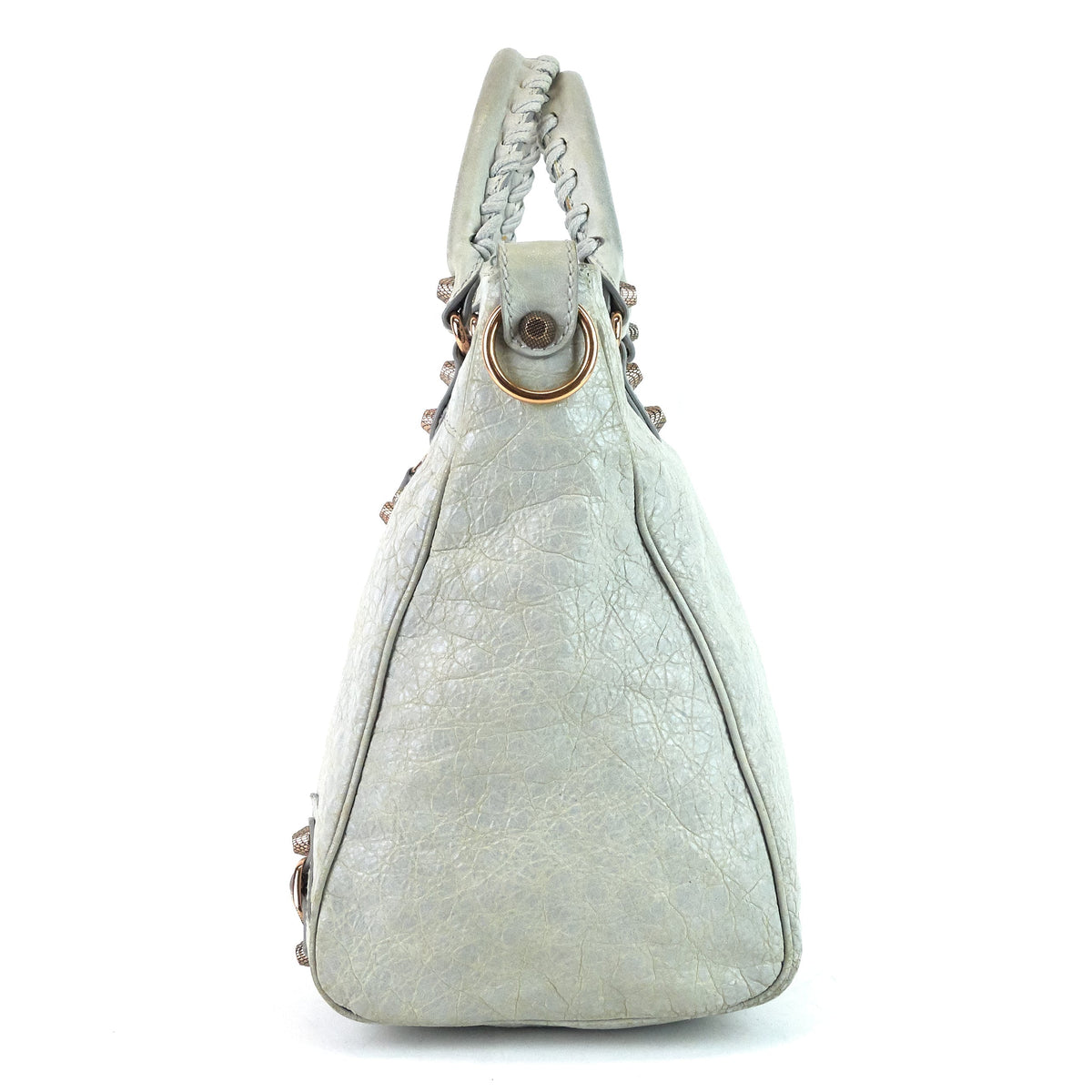 balenciaga Velo Giant Studs Leather Handbag