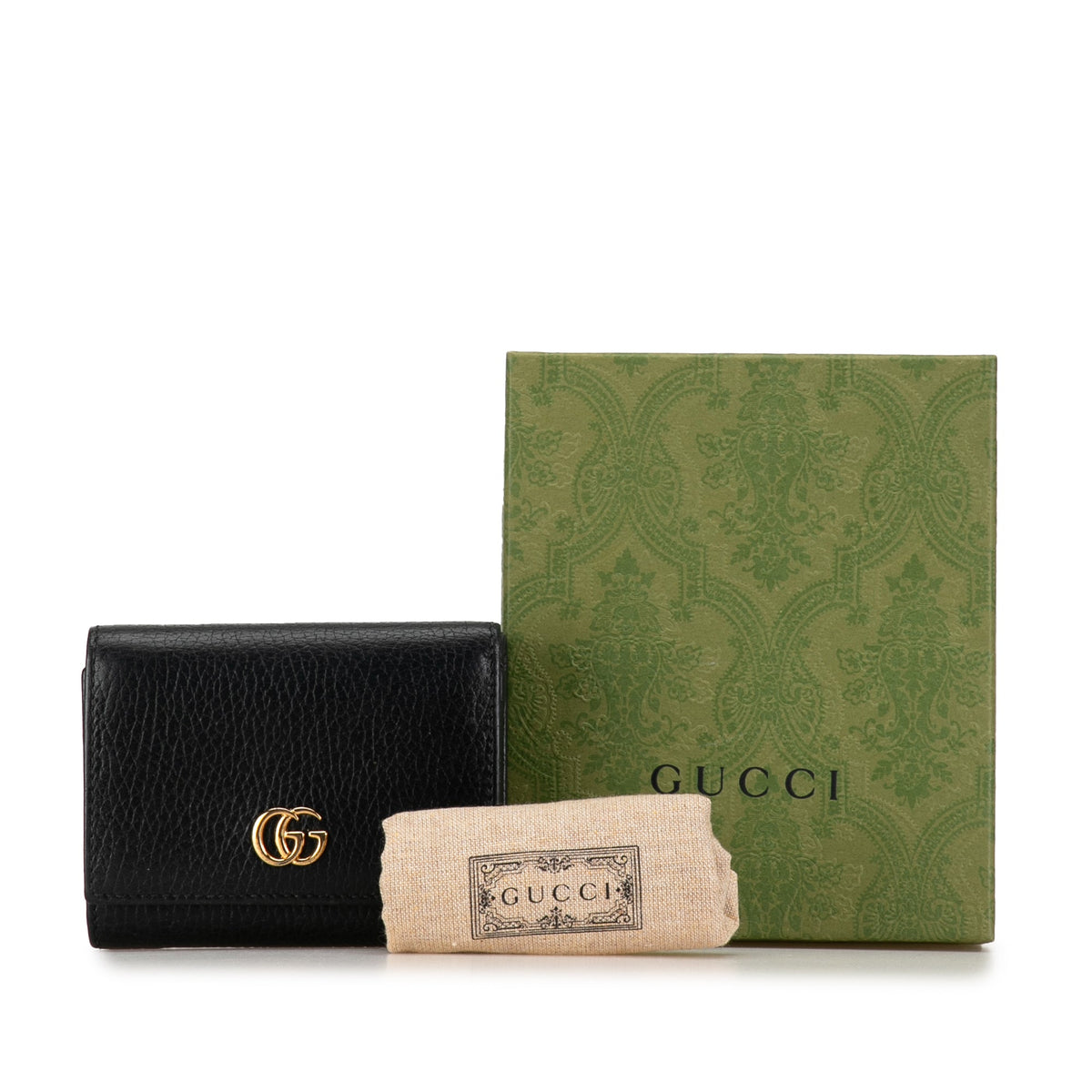 GUCCI Leather GG Marmont Small Wallet Small Wallets