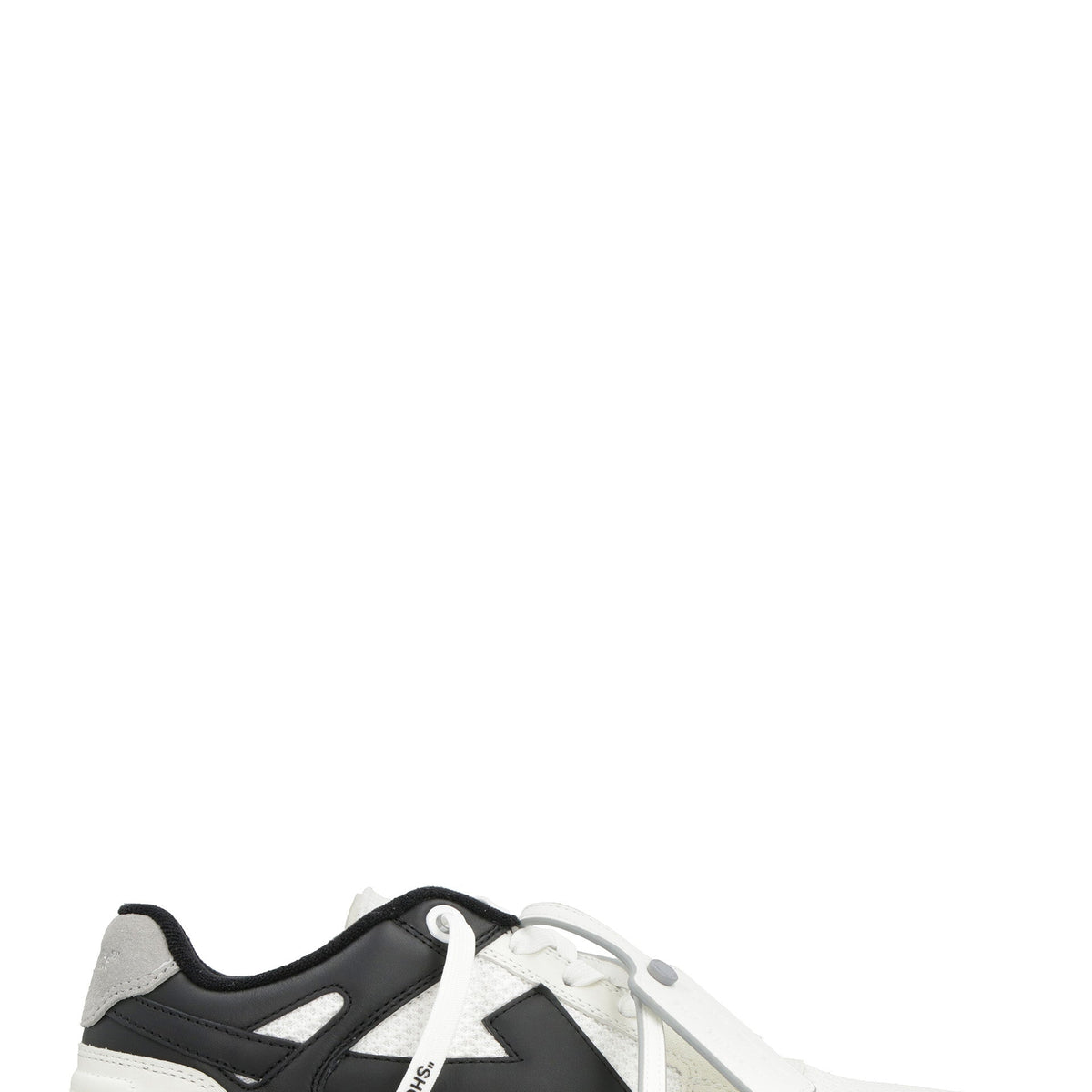 SLIM OUT OF OFFICE LEATHER AND FABRIC LOW-TOP SNEAKERS