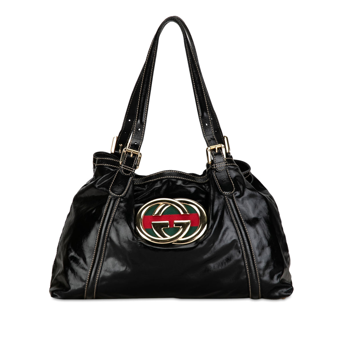 GUCCI Coated Canvas Dialux Britt Tote Tote Bag