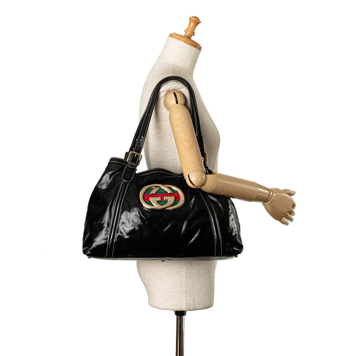 GUCCI Coated Canvas Dialux Britt Tote Tote Bag
