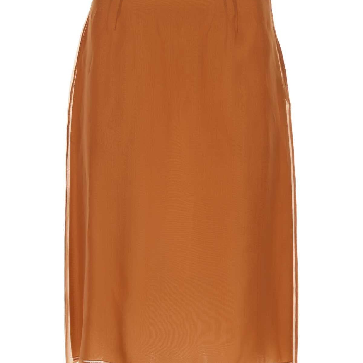 PRADA Light Knit See-Through Mini Skirt
