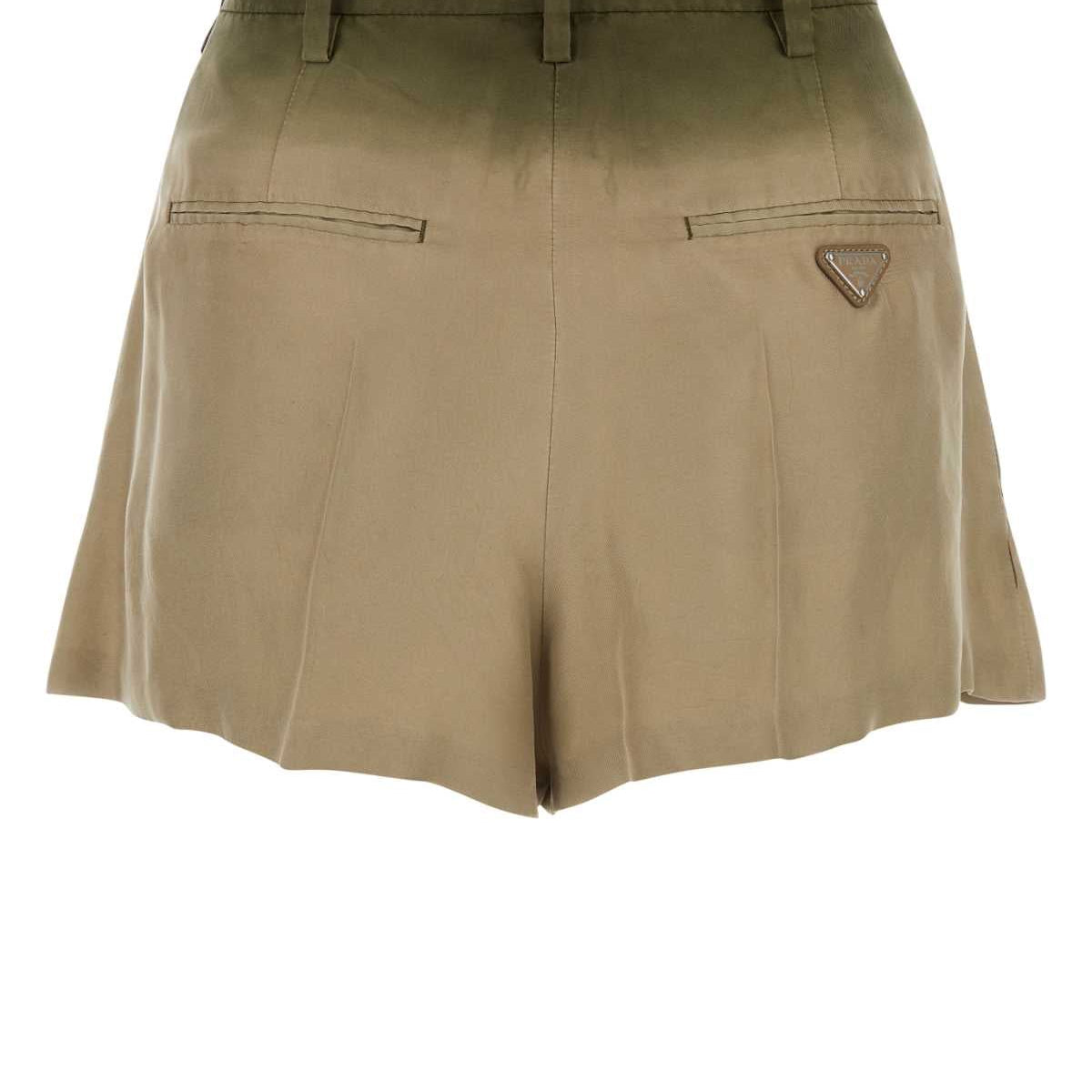 PRADA Silk Mini Shorts