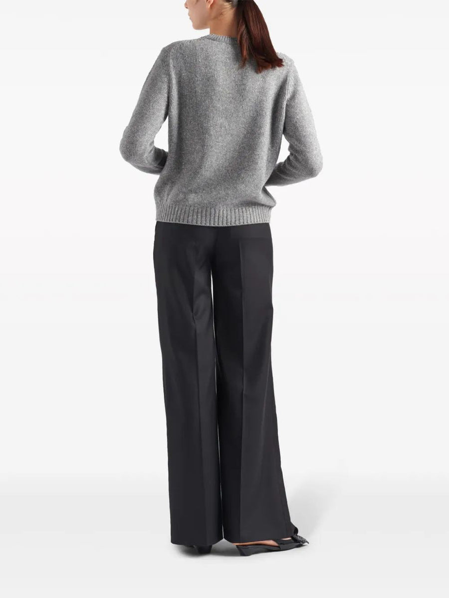 PRADA Wool T-Shirt for Women - SS25 Collection