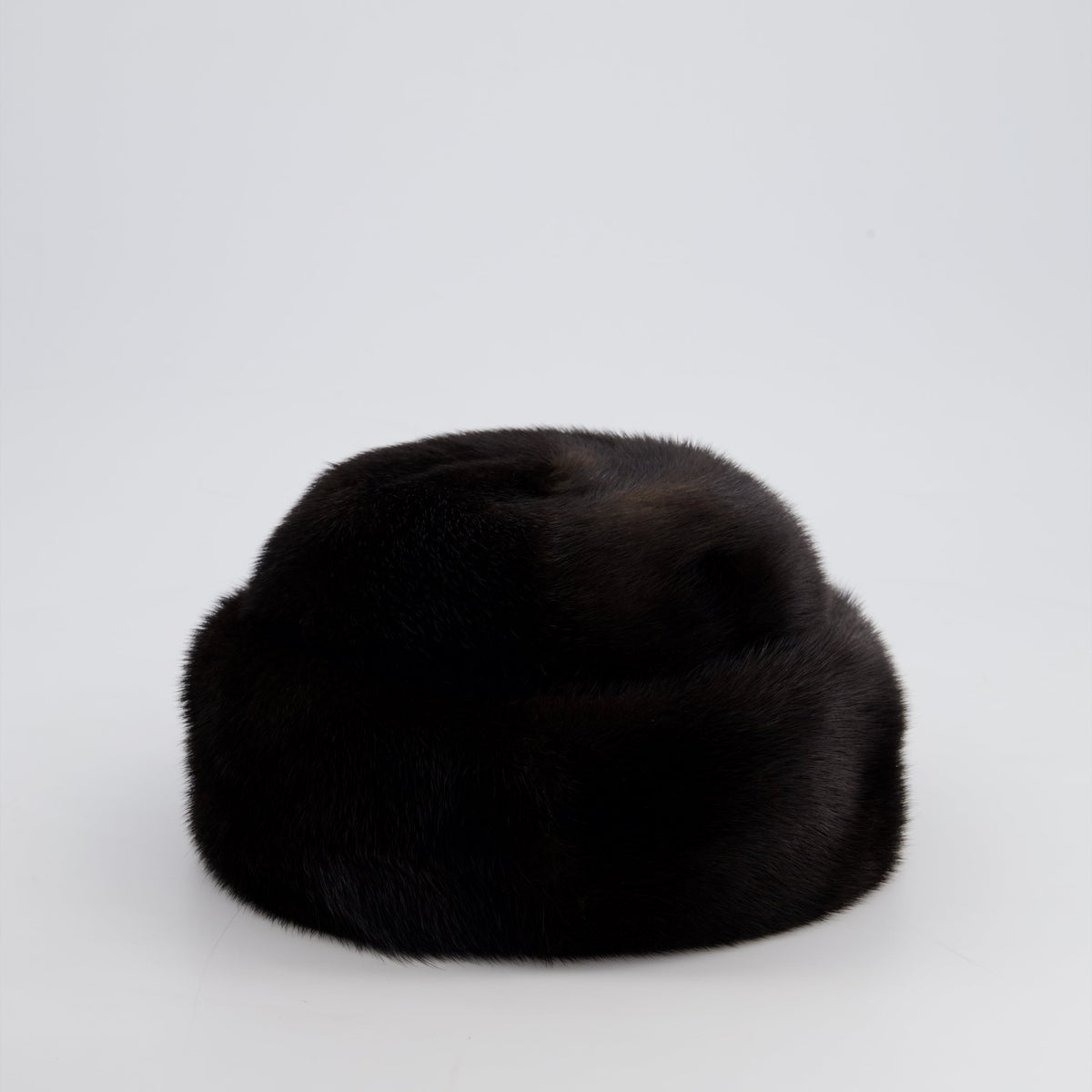 Chanel Chocolate Brown Vintage Mink Hat Size 57