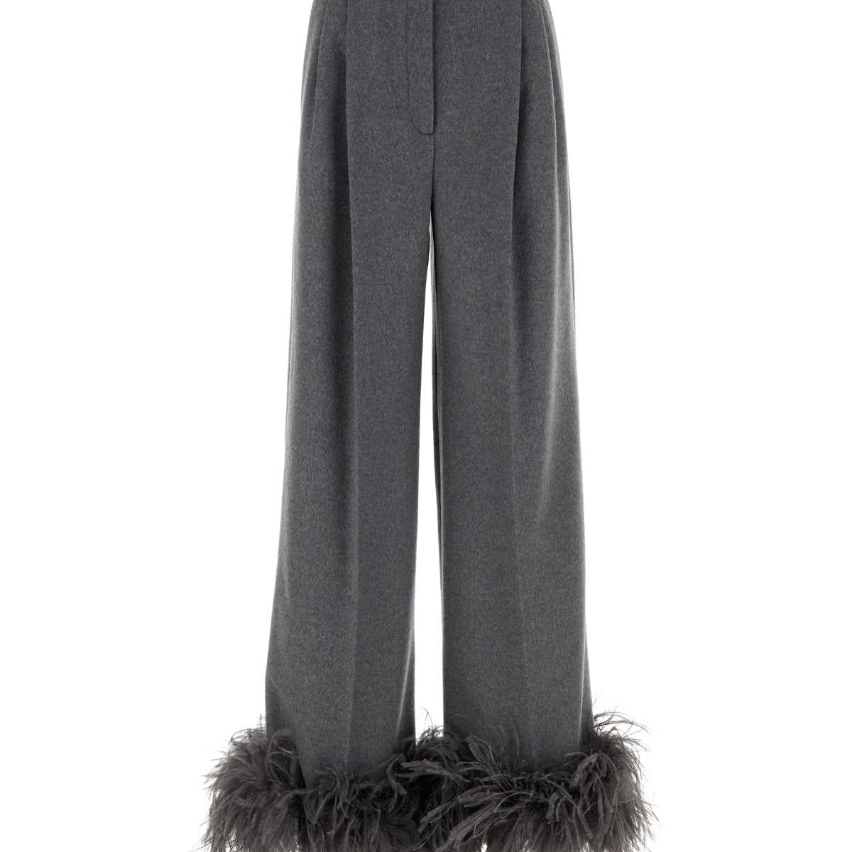 PRADA Wide-Leg Cashmere Trousers for Women