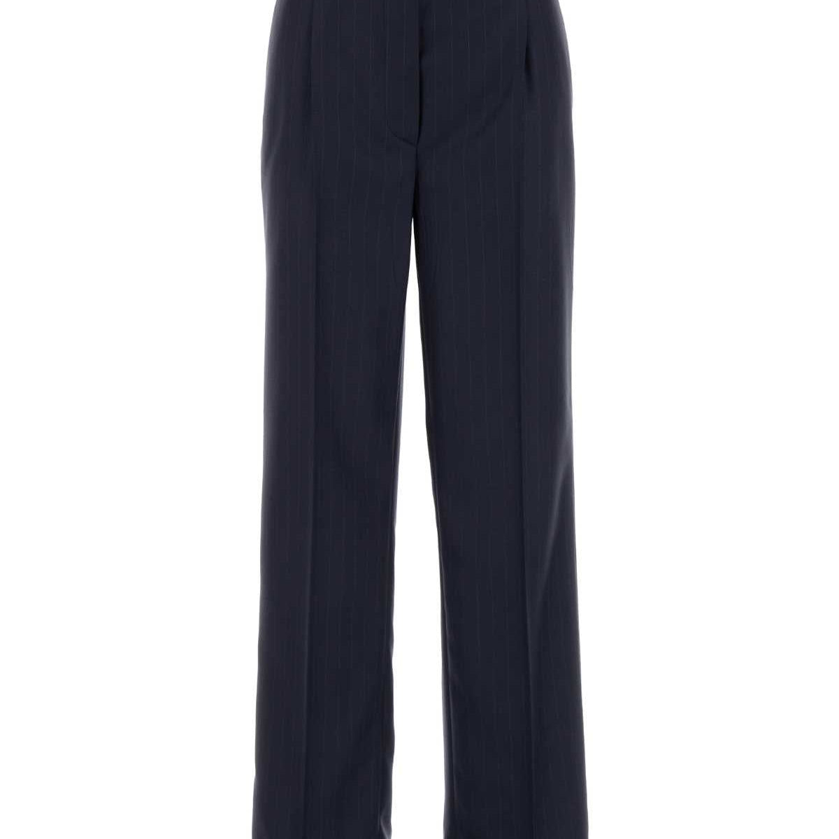 PRADA Embroidered Wool Pants for Women - SS25 Collection