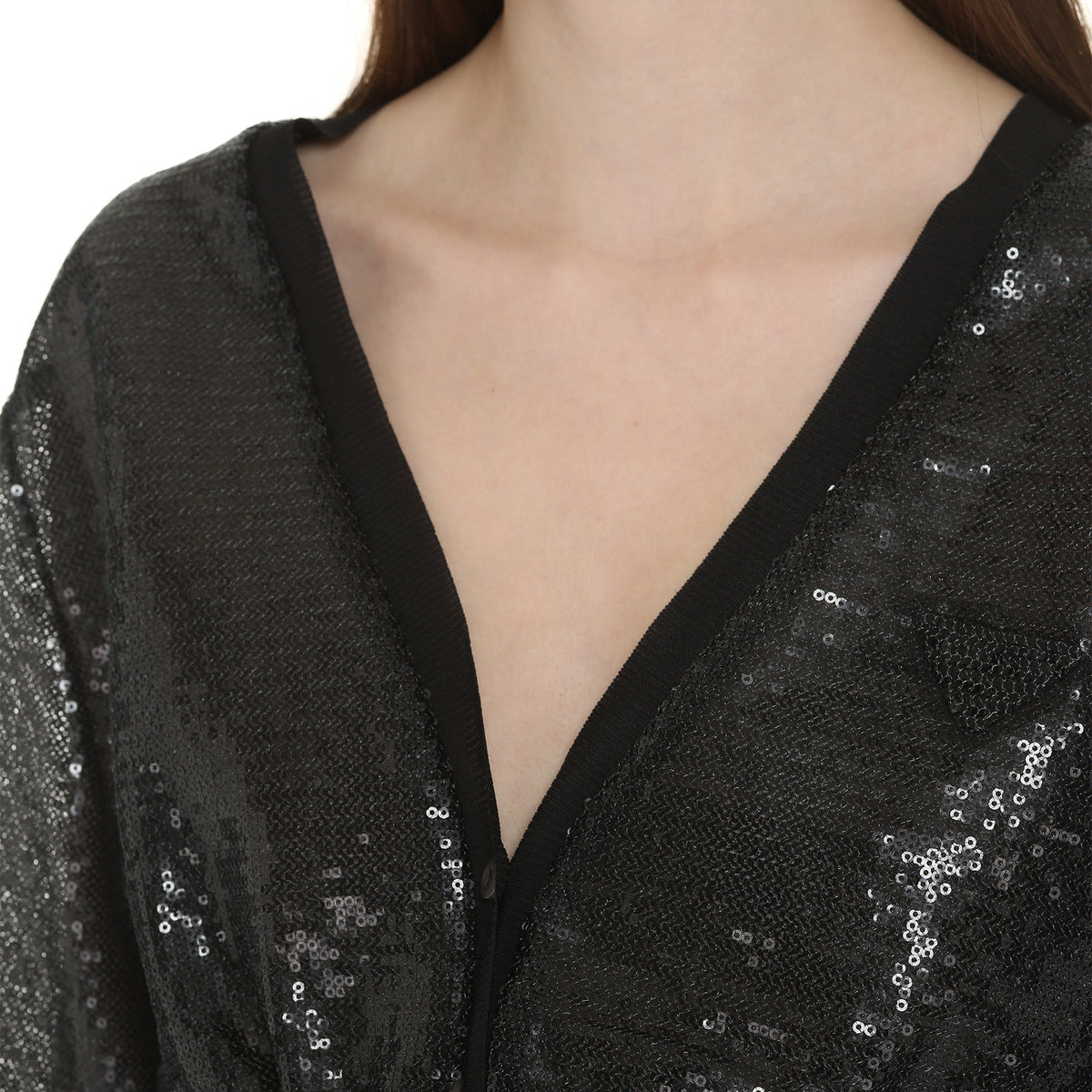 PRADA Mini Sequins Cardigan for Women