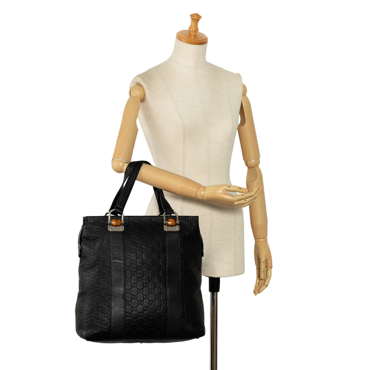 GUCCIssima Bamboo Bar Tote Tote Bag