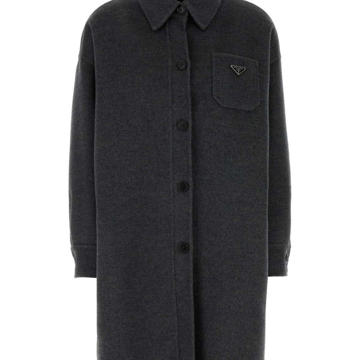 PRADA Wool Blend Jacket for Women - SS25 Collection