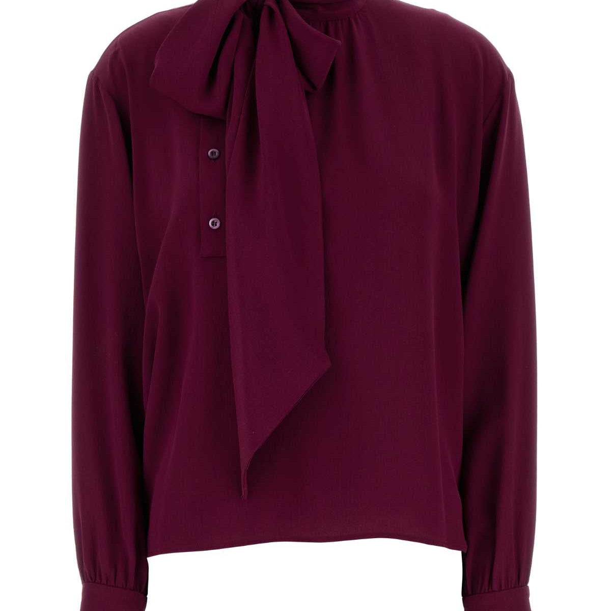 PRADA Silk Crepe Blouse for Women - SS25 Collection
