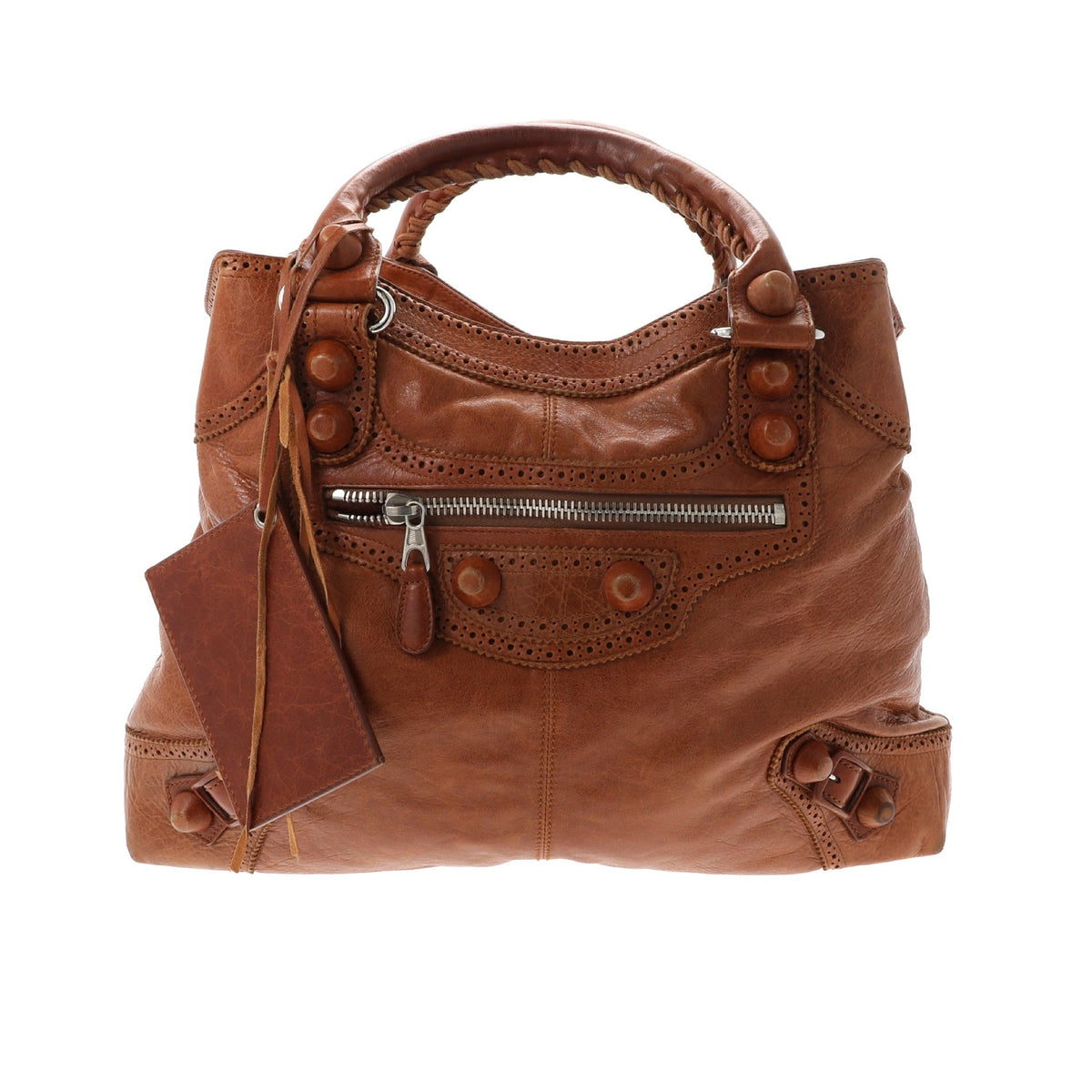 balenciaga Handbag in Brown Leather