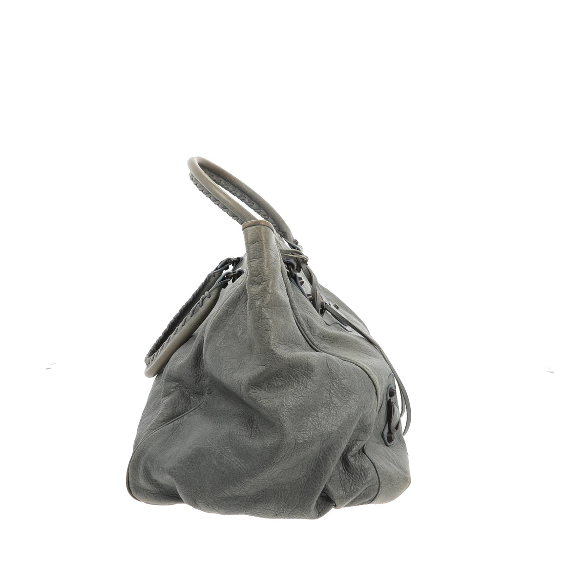 balenciaga Sunday Shoulder Bag in Blue Leather