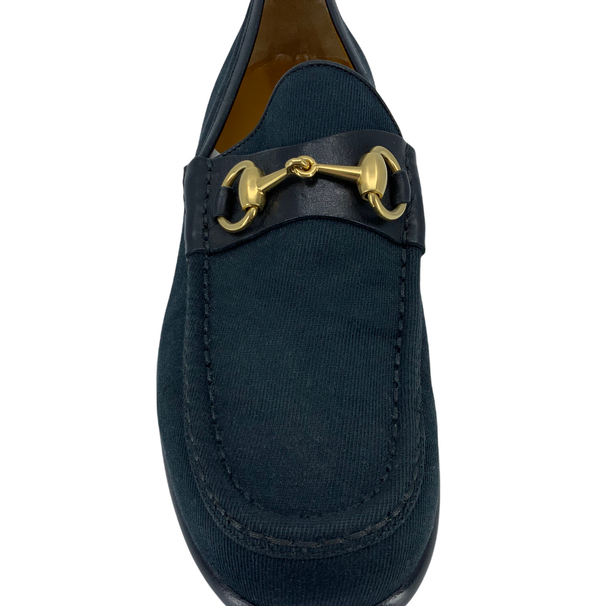 Gucci Canvas Classic Horsebit Loafer Size 5.5