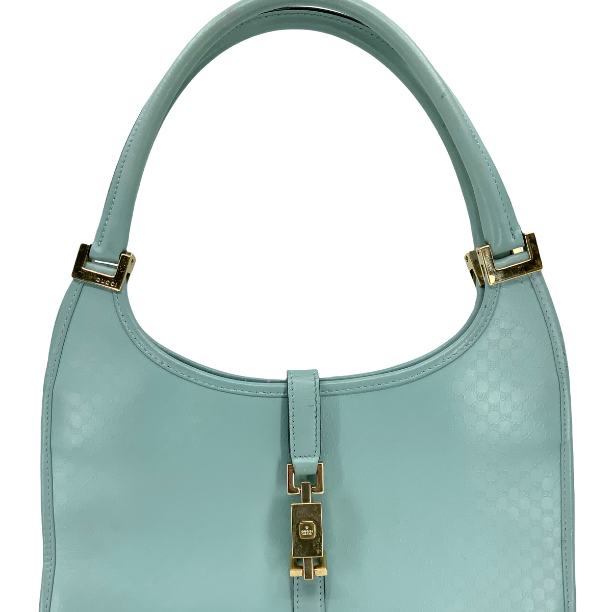 Gucci Vintage Micro GG Monogram Leather Bardot Bag