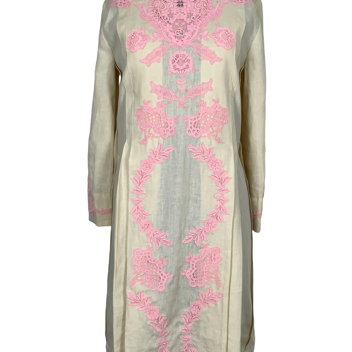 Gucci Linen and Lace Kaftan Dress Size S