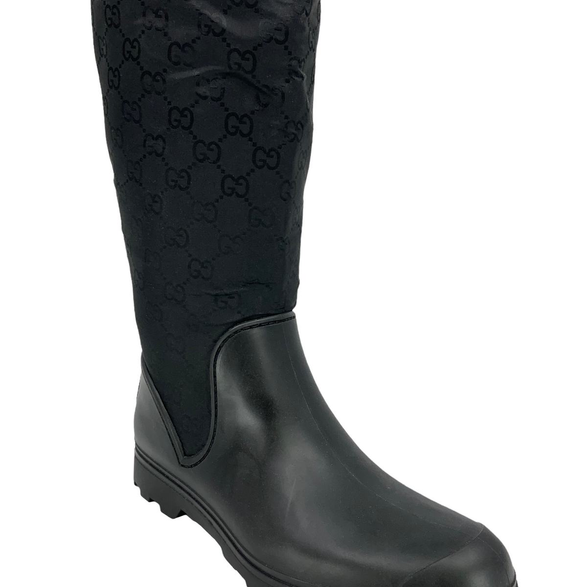Gucci Prato GG Monogram Rain Boots Size 9
