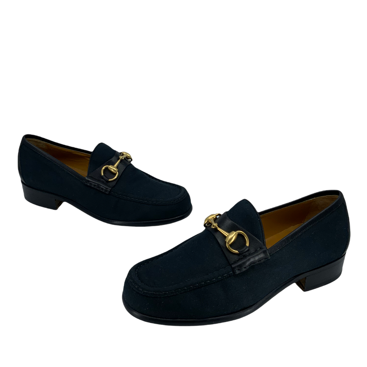 Gucci Canvas Classic Horsebit Loafer Size 5.5