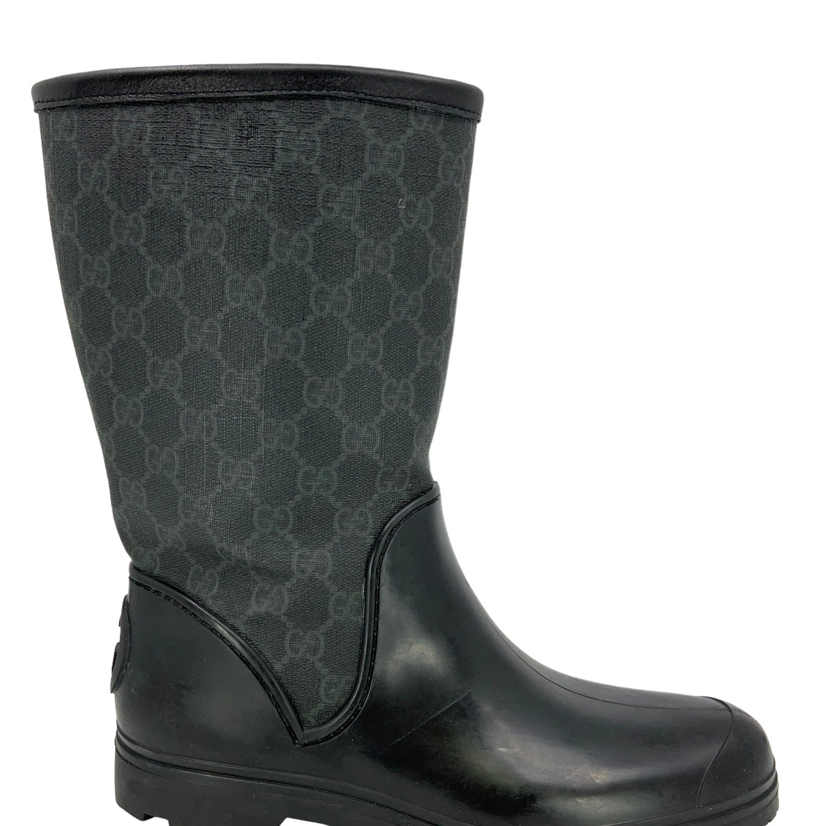 Gucci Prato GG Monogram Canvas Rain Boots Size 9