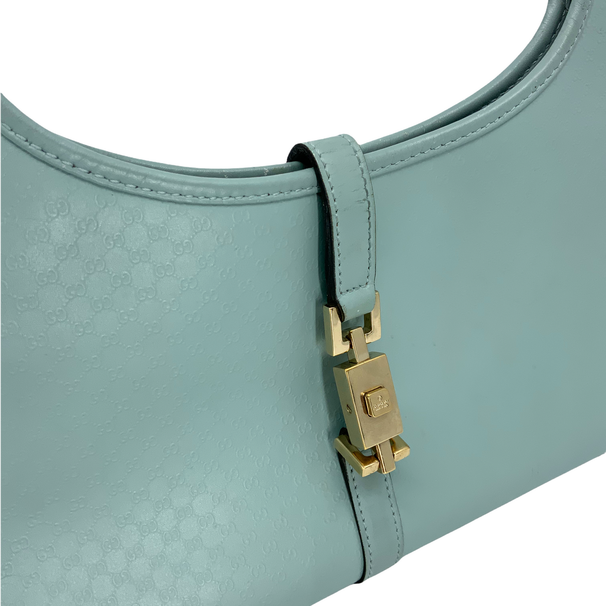 Gucci Vintage Micro GG Monogram Leather Bardot Bag