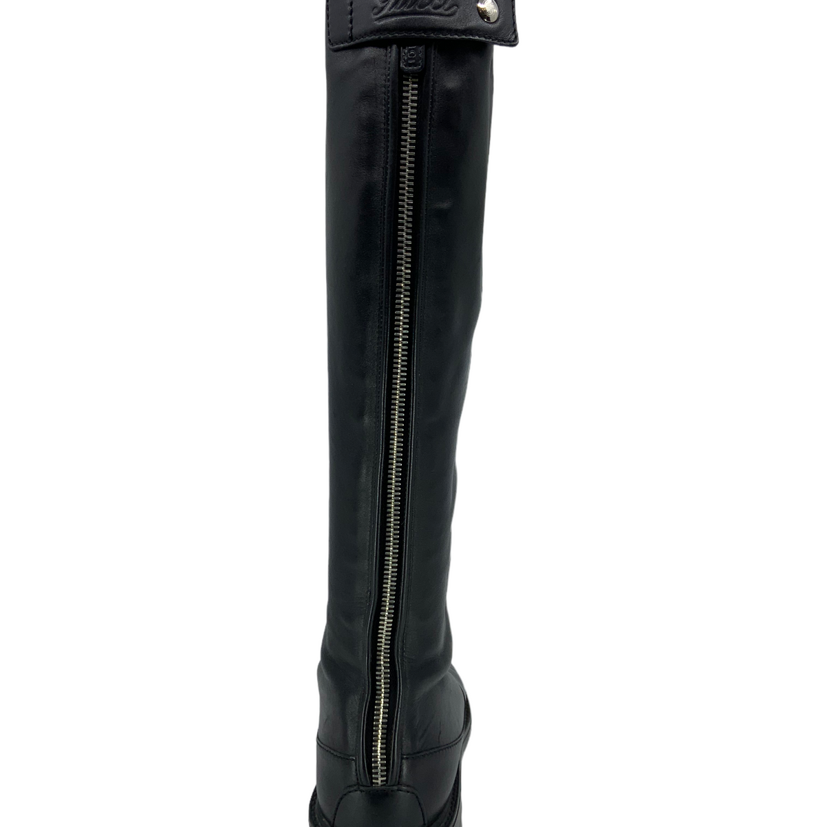 GUCCI Leather Knee High Boots Size 8.5