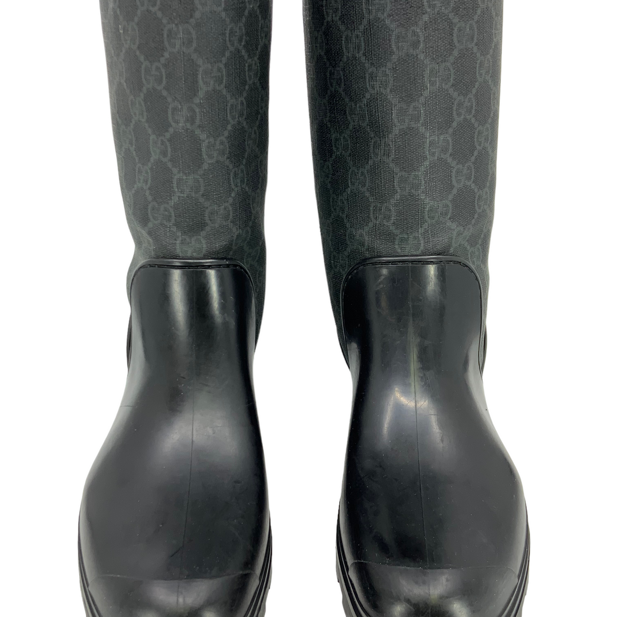 Gucci Prato GG Monogram Canvas Rain Boots Size 9