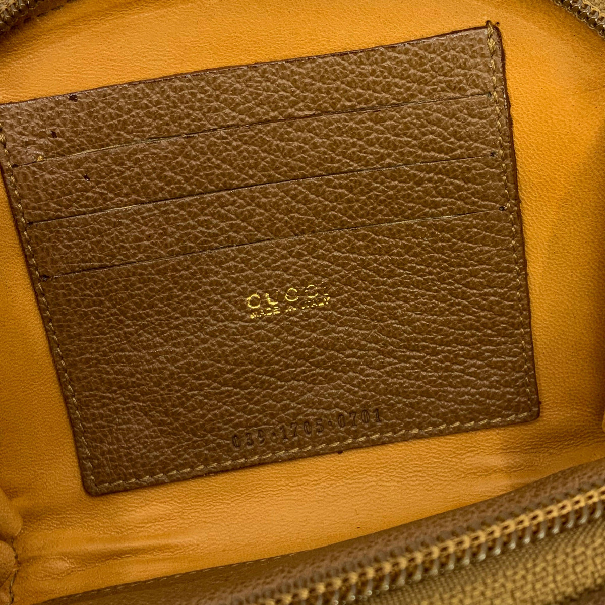 GUCCI Vintage Suede Bamboo Handle Mini Wallet Crossbody Bag