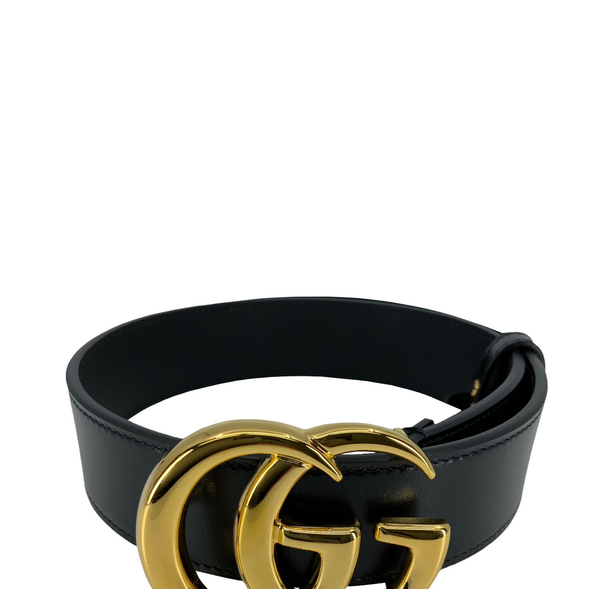 GUCCI GG Marmont Wide Leather Belt Size 75 NEW