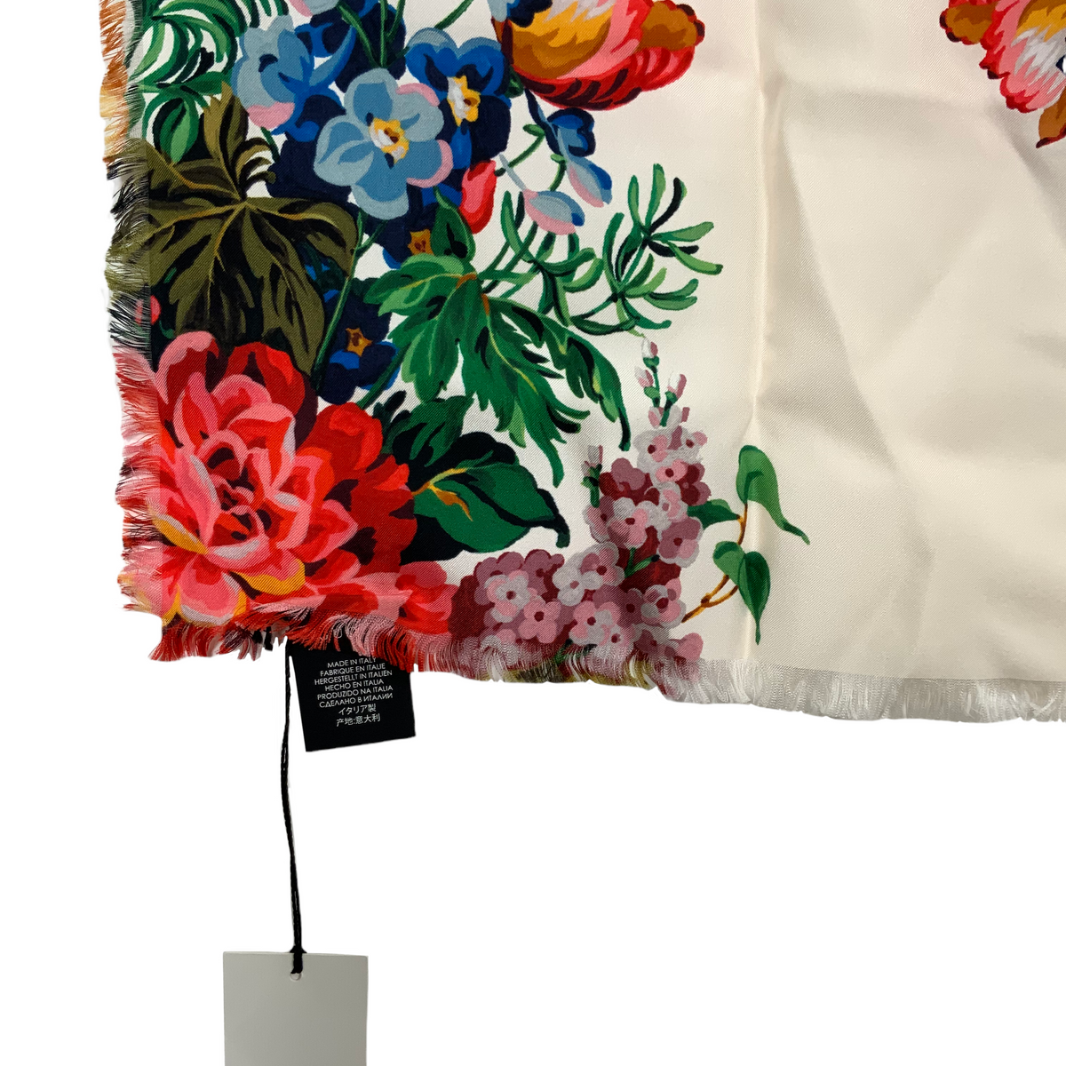 Gucci Josephine Floral Print Silk Scarf NEW