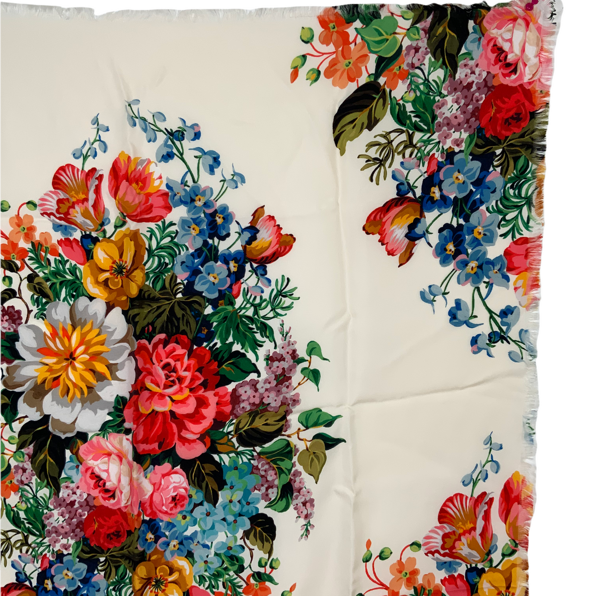 Gucci Josephine Floral Print Silk Scarf NEW