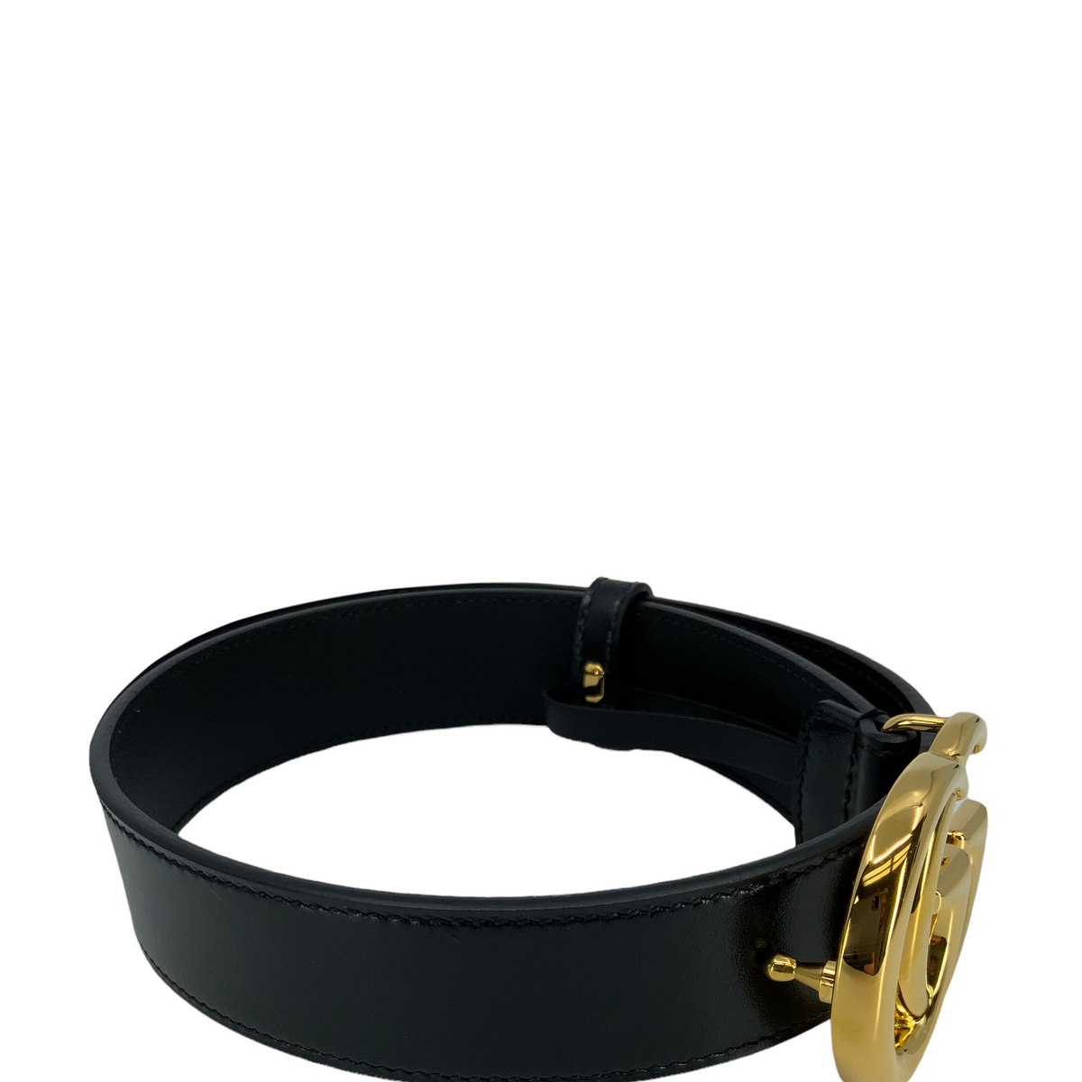 GUCCI GG Marmont Wide Leather Belt Size 75 NEW