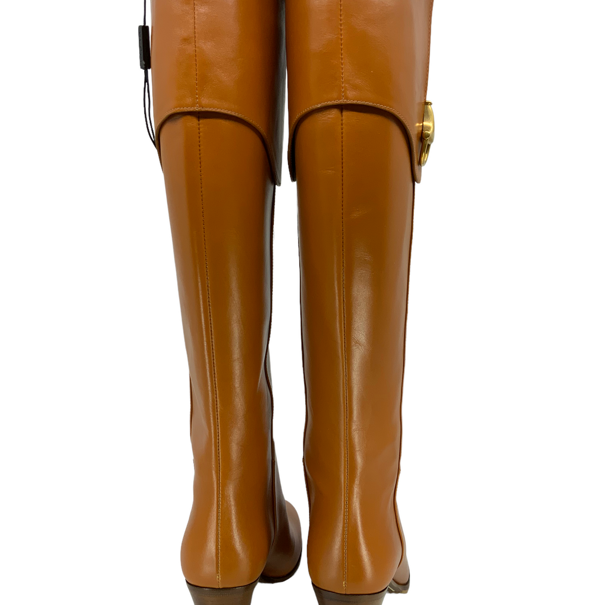 GUCCI Horsebit Leather Knee-High Boots Size 7.5 NEW