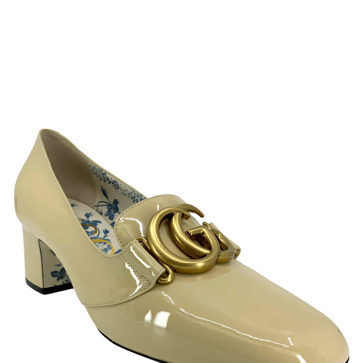 Gucci Victoire GG Patent Leather Pumps Size 8.5 NEW