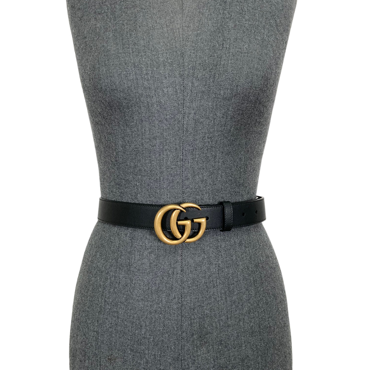 GUCCI GG Marmont Leather Belt Size 70