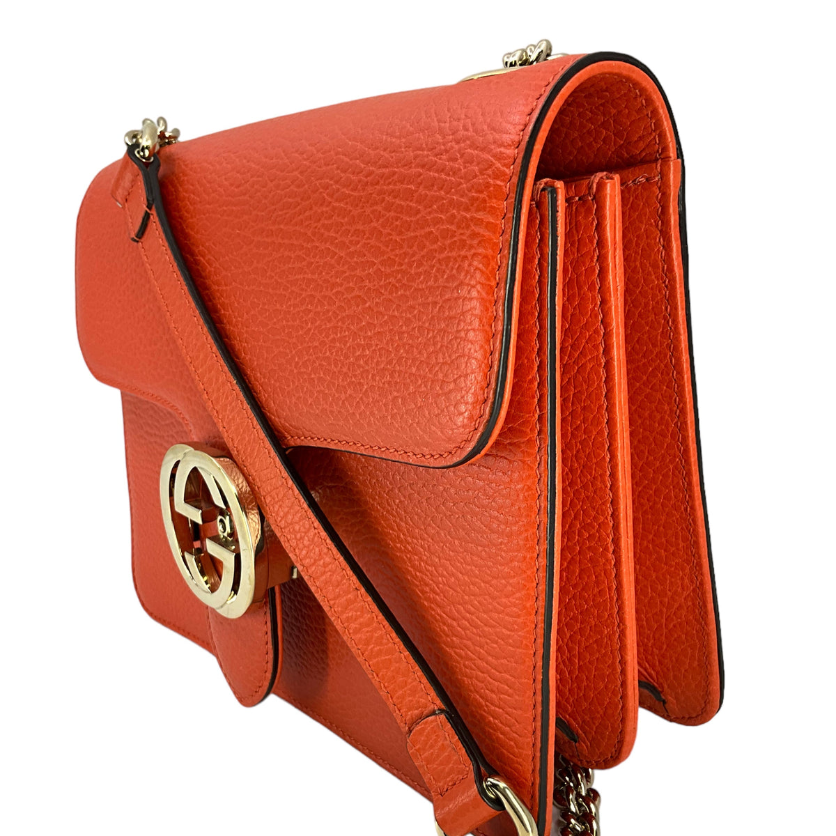 Gucci Dollar Leather Interlocking GG Bag