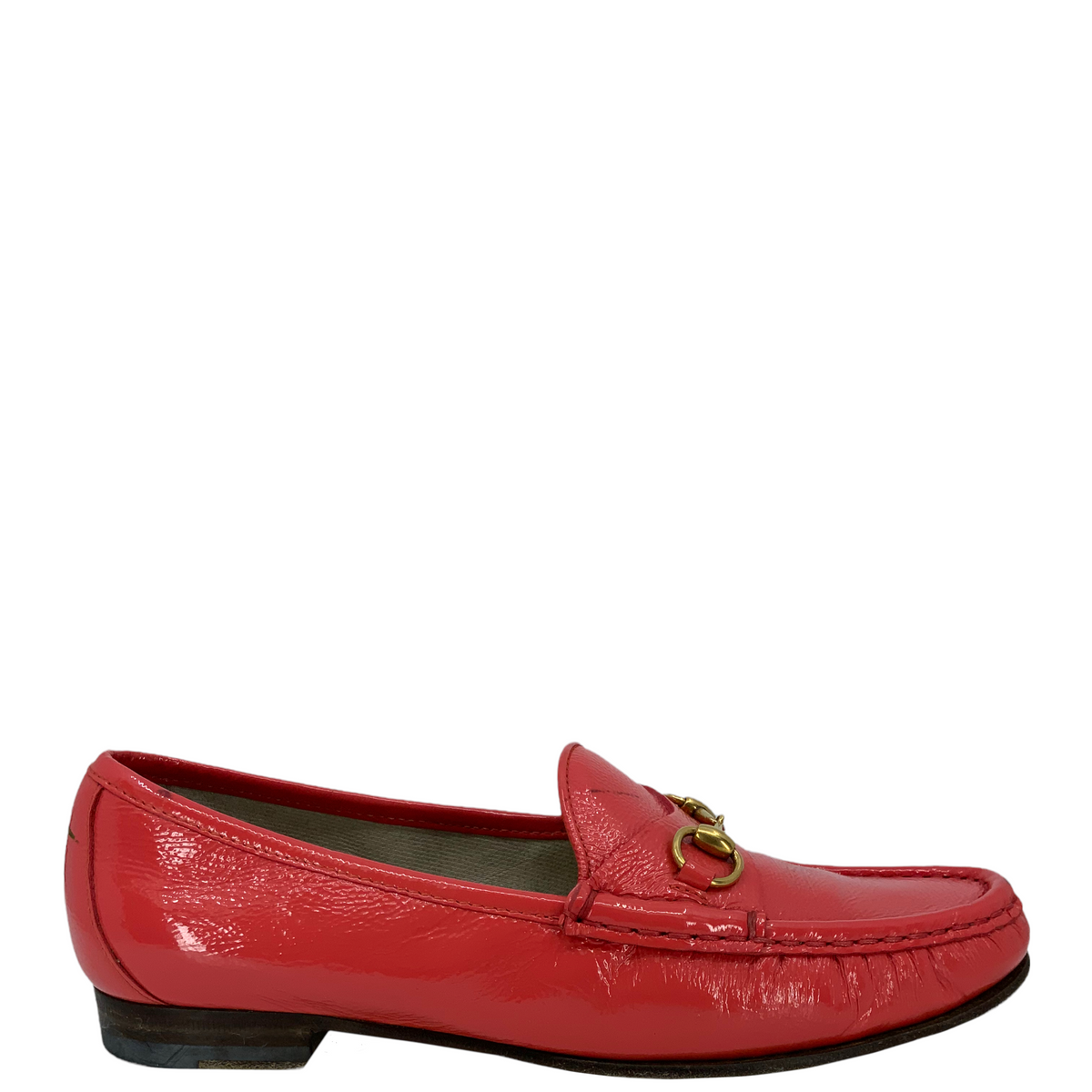 Gucci Classic Patent Leather Horsebit Loafers Size 8