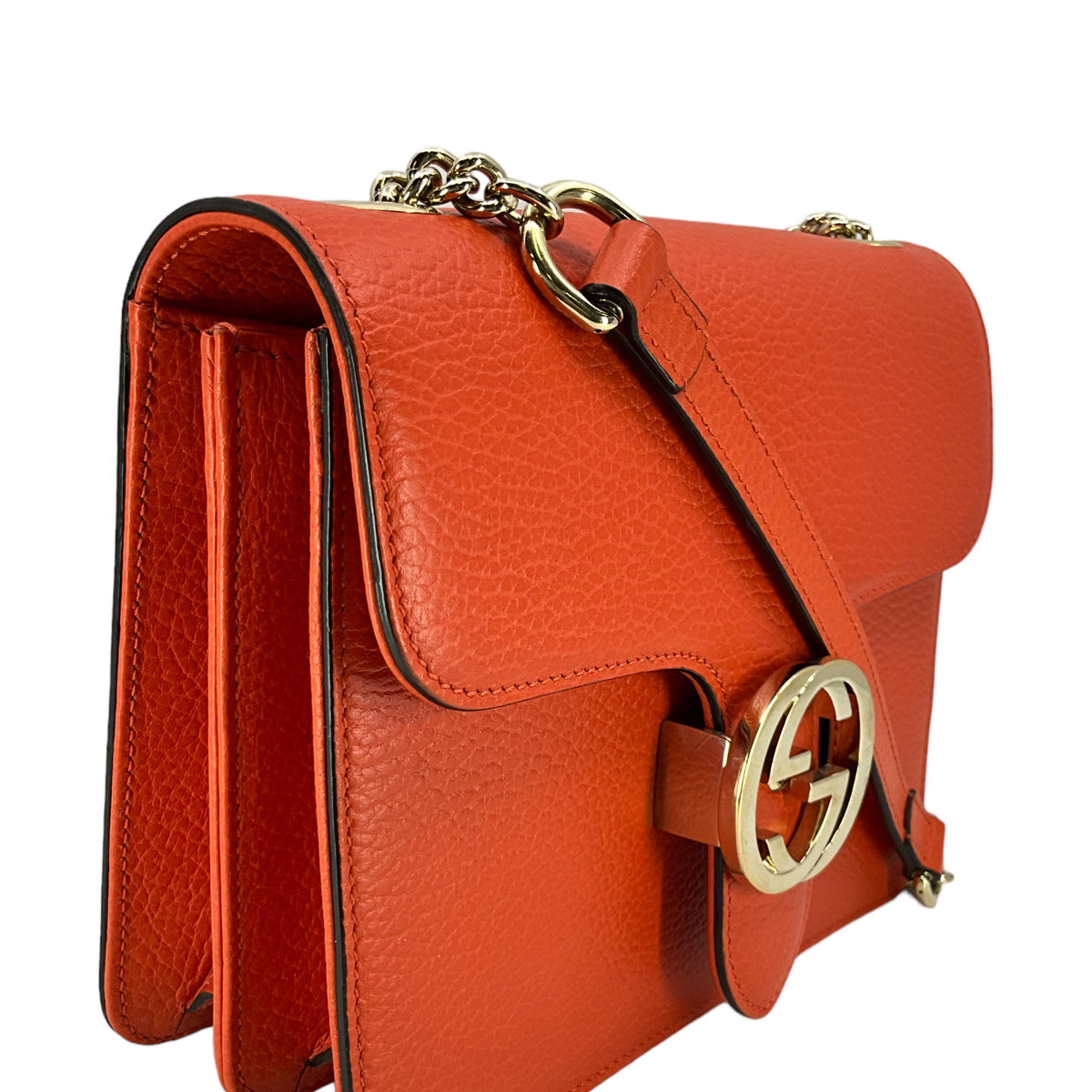 Gucci Dollar Leather Interlocking GG Bag