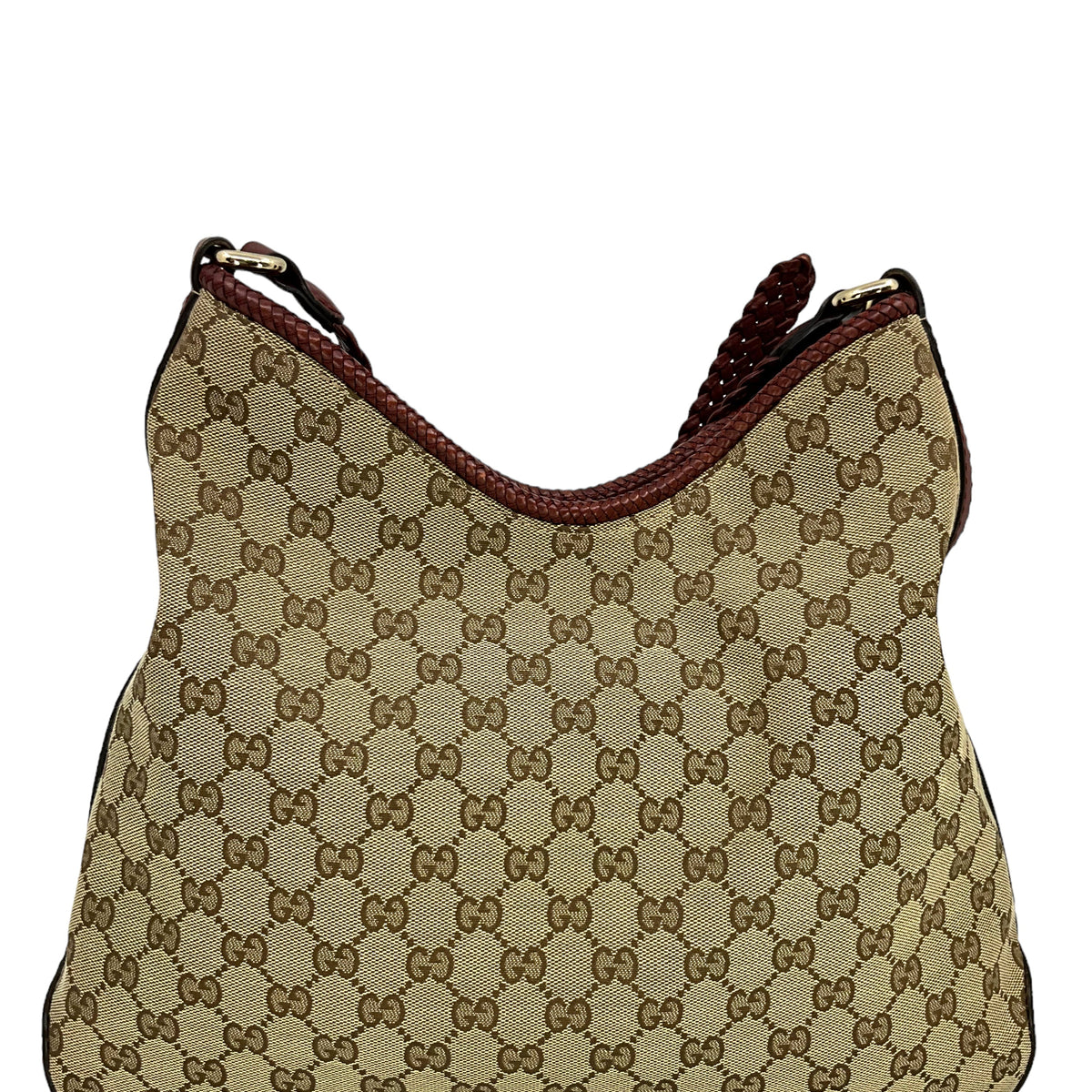 Gucci GG Canvas Marrakech Medium Leather Shoulder Bag