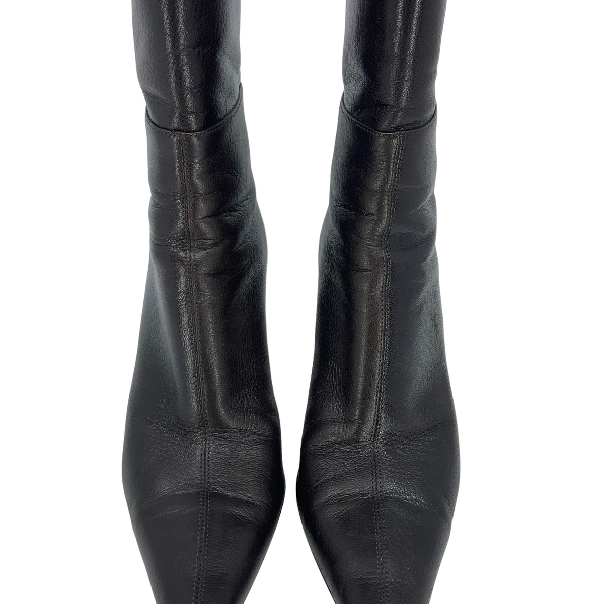 GUCCI Leather Pointed-Toe Boots Size 6.5
