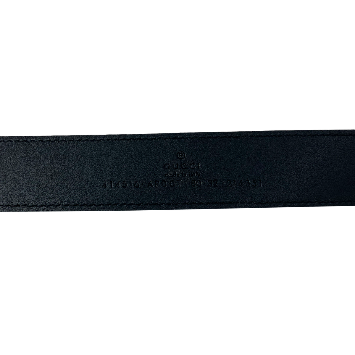 GUCCI GG Marmont Leather Belt Size 80 NEW