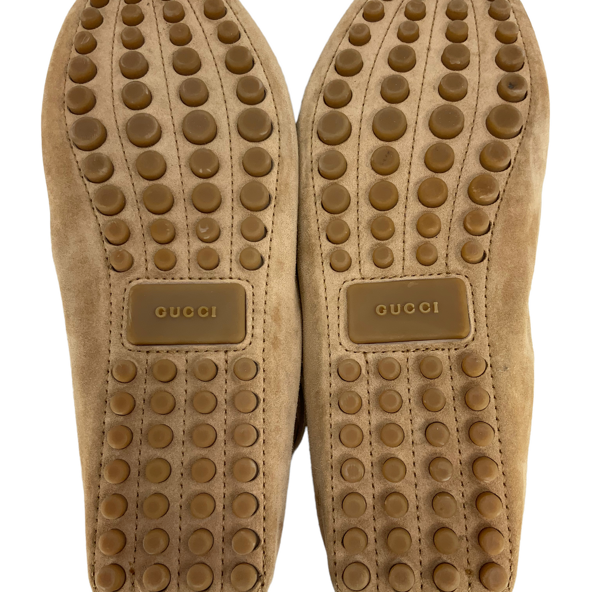 Gucci Suede Bamboo Tassel Driving Loafers Size 7.5