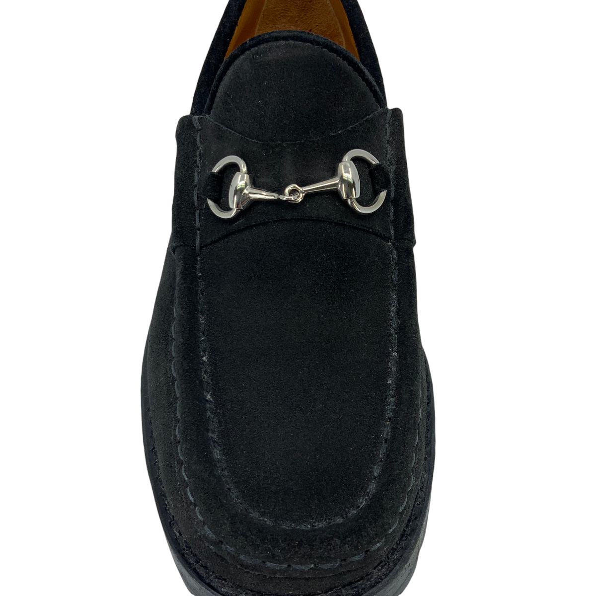 Gucci Classic Horsebit Suede Lug Sole Loafer Size 6.5