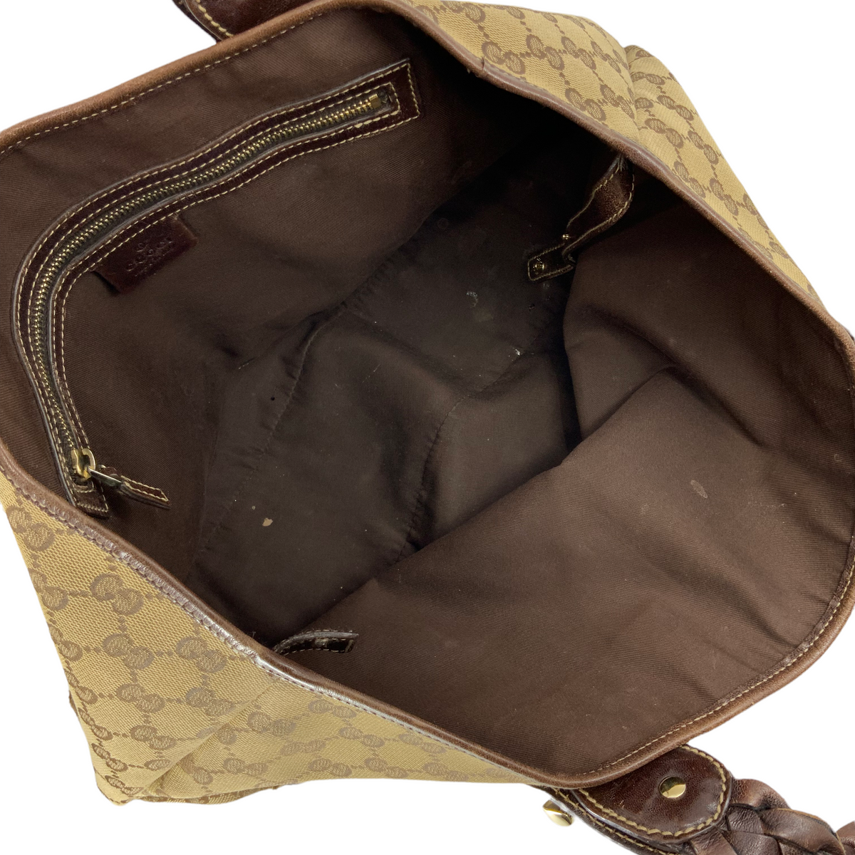 GUCCI Monogram Canvas Pelham Hobo