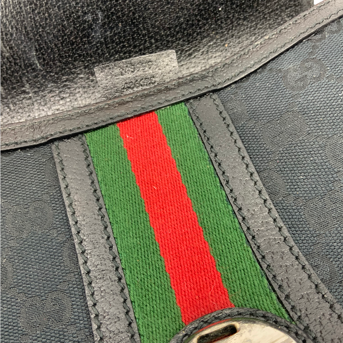 Gucci GG Canvas Small Treasure Flap Shoulder Bag