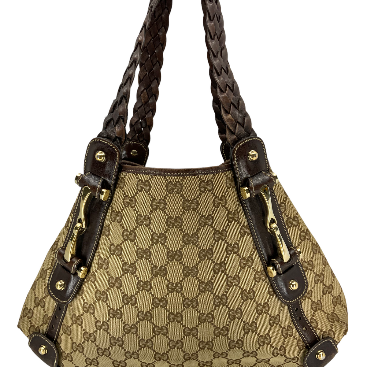 GUCCI Monogram Canvas Pelham Hobo