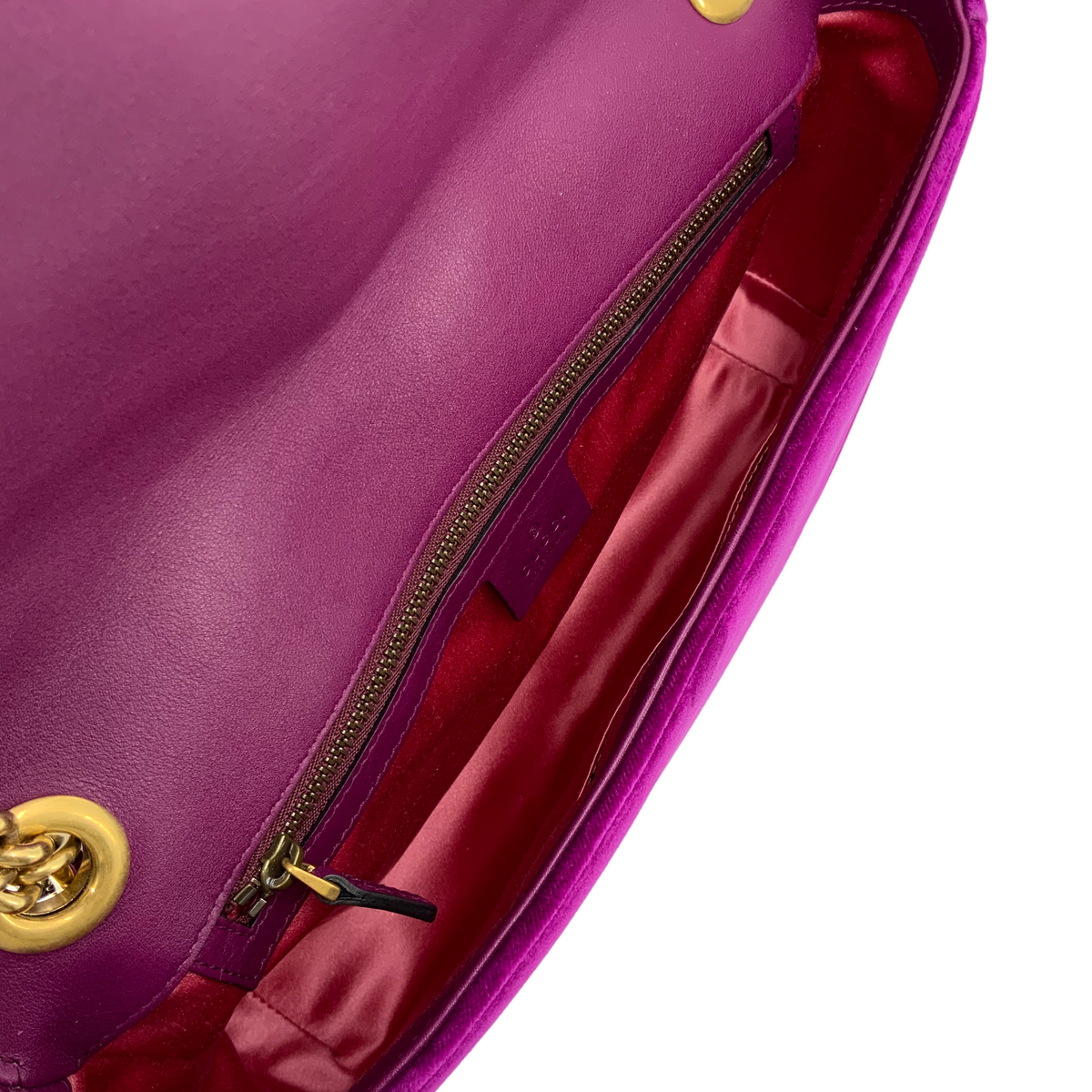 Gucci GG Marmont Matelasse Velvet Medium Shoulder Bag