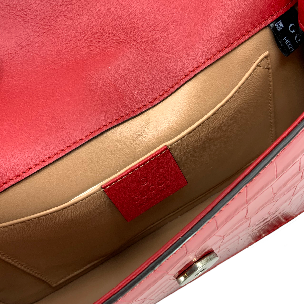 GUCCI Alligator Small Lilith Crossbody Bag