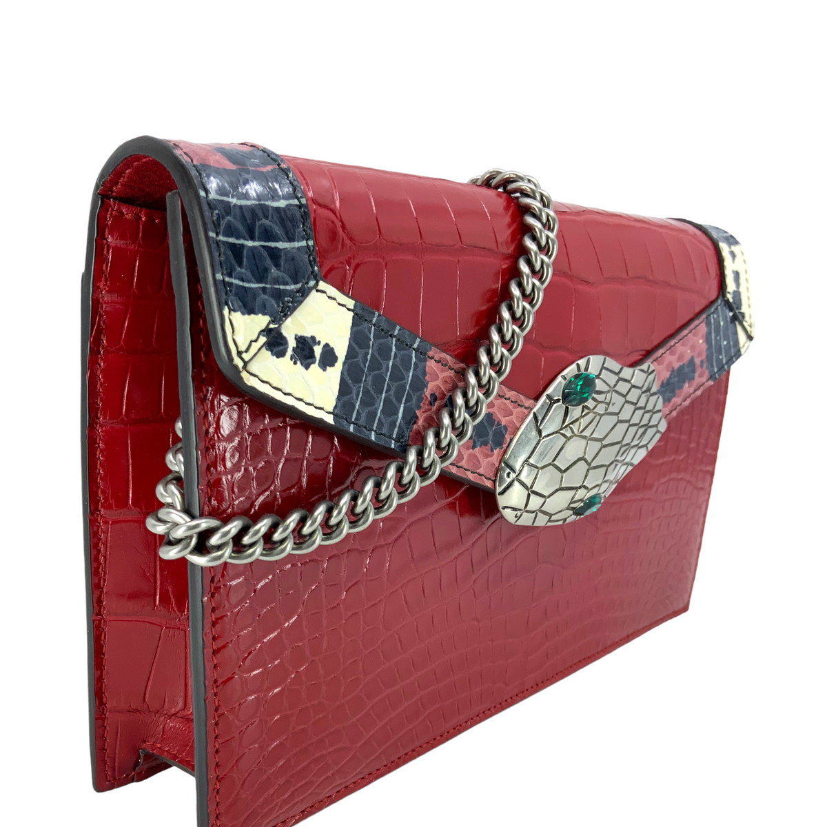 GUCCI Alligator Small Lilith Crossbody Bag