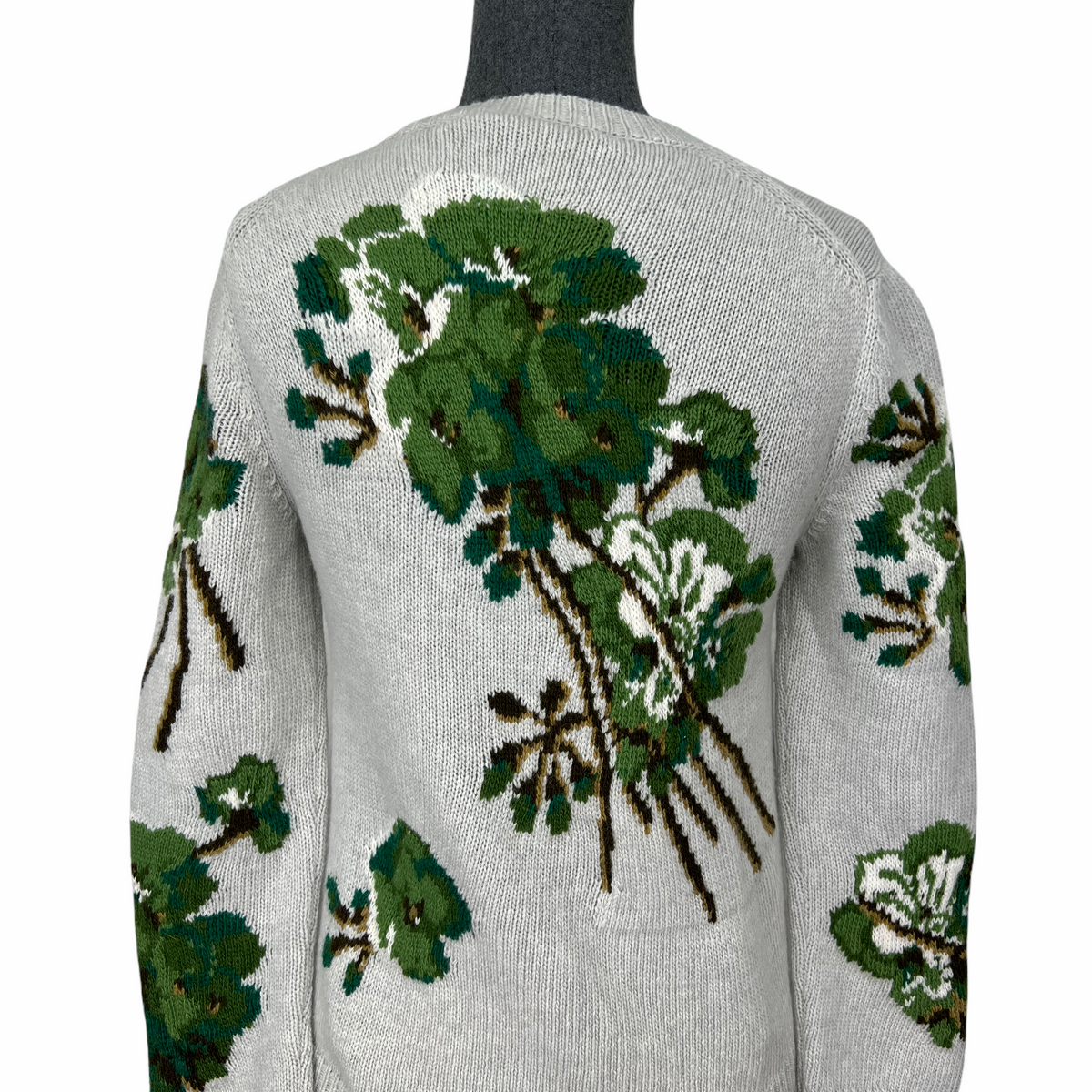 Gucci Hand Stitched Floral Wool Sweater Size S NEW